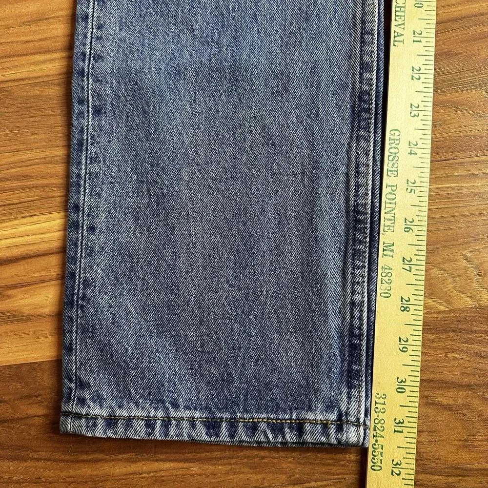 Vintage 90s Levis 501 Jeans Mens 32x32 Blue Denim Straight Fit Button Fly USA